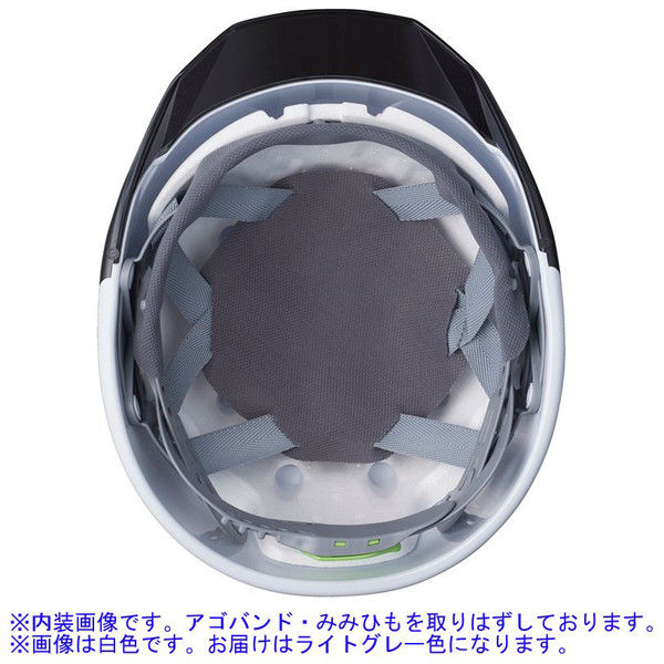 DICプラスチック ABS製ヘルメット AA11EVO-CS 通気孔無/ライナーA11・シールド付/内装HA6 ライトグレー/スモーク 1個（直送品）