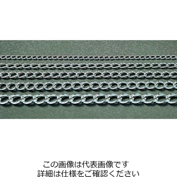 【アスクル】 エスコ（esco） 1.2mmx6.0m マンテルチェーン（ステンレス製） 1セット（12m：6m×2本） EA980SH-6