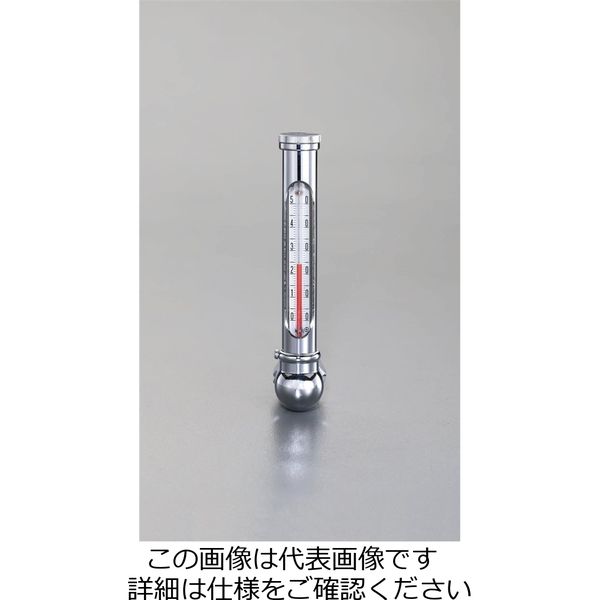 エスコ（esco） 0- 50゜C/150mm 温度計・丸型保護枠付（L型） 1個 EA727AD-16（直送品）