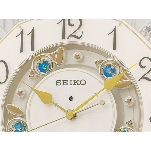 SEIKO（セイコー）電波からくり時計 掛け時計 [電波 スイープ チャイム] 384×101×465mm RE576A 1個（直送品）