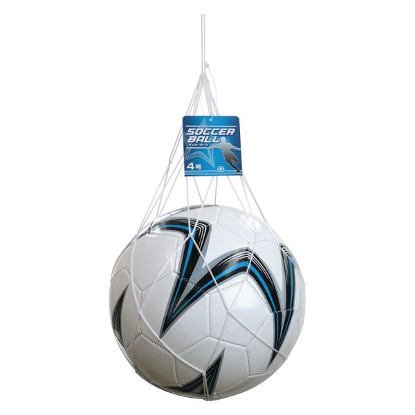 池田工業社 合皮サッカーボール4号 直径約20cm 空気無し 300530 1個（直送品）