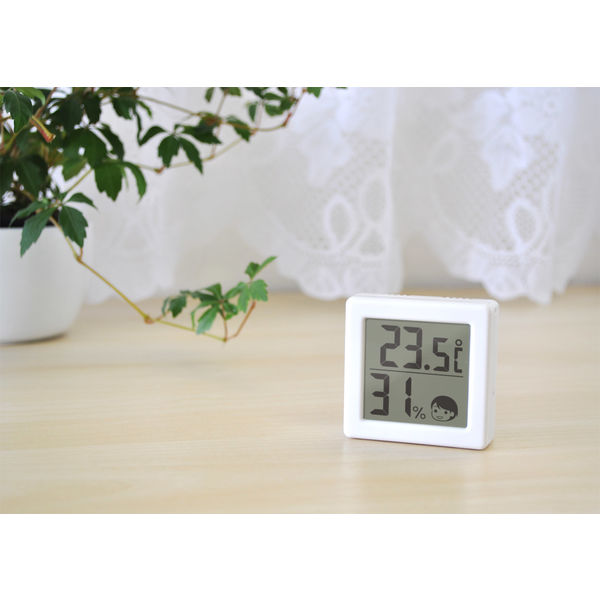 【アスクル】 ドリテック 小さいデジタル温湿度計 ホワイト O-420WT 1個 通販 - ASKUL（公式）