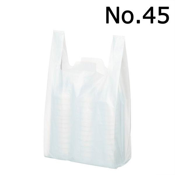アスクル レジ袋エコノミータイプ 45号 乳白 1セット（100枚入×30袋