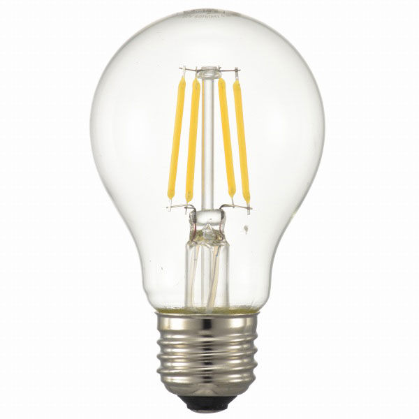 アスクル】 オーム電機 LED電球 フィラメント 一般電球形 E26 40W形相当 クリア 電球色 全方向 LDA4L C6（直送品） 通販 -  ASKUL（公式）