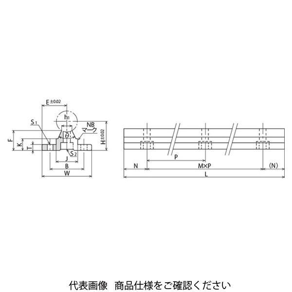 アスクル】日本ベアリング 支持台 SA形 SA25-600 1個（直送品） 通販 