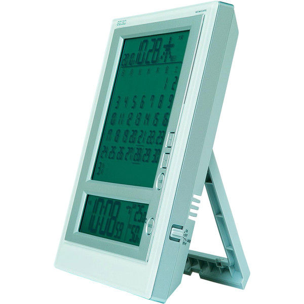 アスクル】 SEIKO（セイコー）マンスリーカレンダーつき 置き掛け時計 [電波 アラーム 温湿度 カレンダー] 170×170×25mm SQ422W  1個（直送品） 通販 - ASKUL（公式）