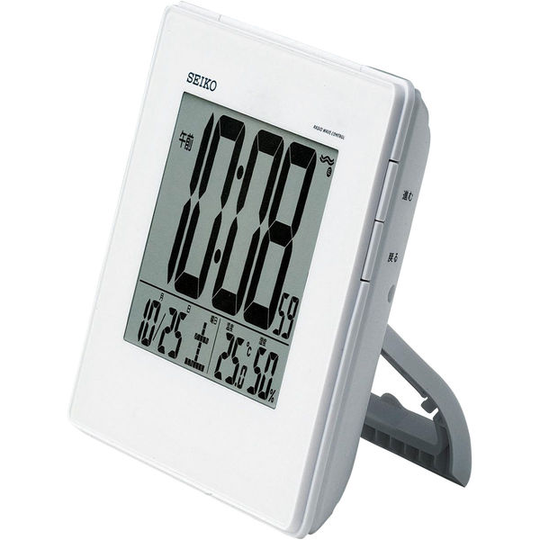セイコータイムクリエーション 電波デジタル時計 温度湿度表示つき