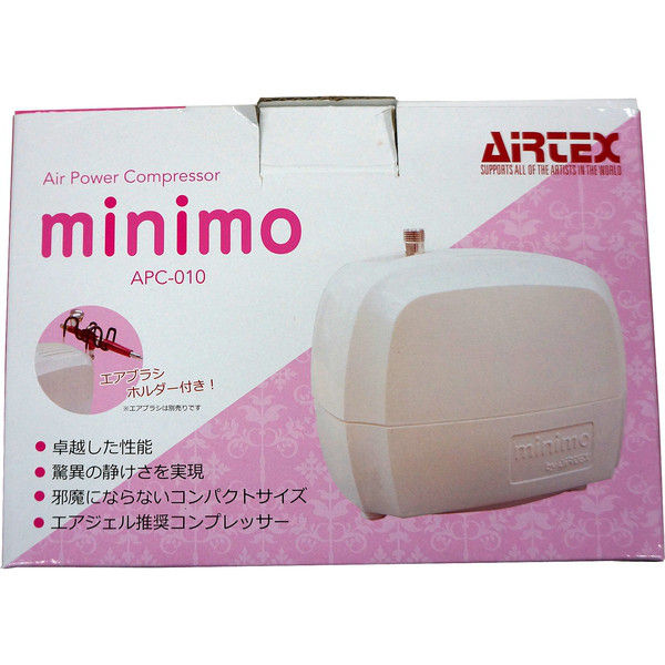 エアテックス コンプレッサー minimo ミニモ APC010 1台（直送品）