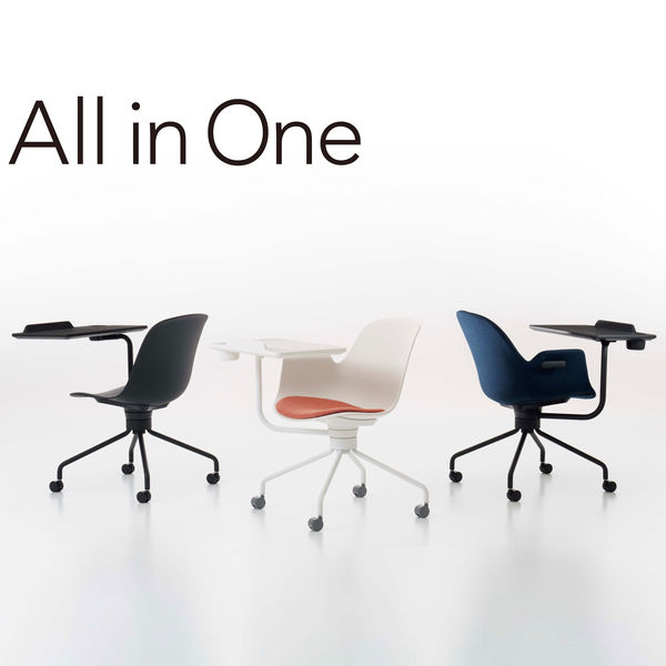 ビッグ割引 ✿KOKUYO　コクヨ　脚スチール製　テーブル付き事務用椅子セット オフィス家具