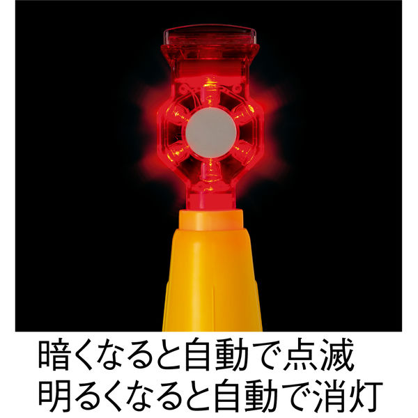 ソーラー式赤色点滅灯 ソーラーピカピカ 三角コーン専用フラッシュ SPP