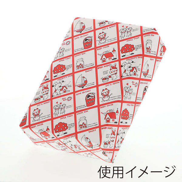 【ケース販売】シモジマ HEIKO 包装紙 半才 ストップペイル 002411200 1ケース(50枚入×10袋 合計500枚)（直送品）