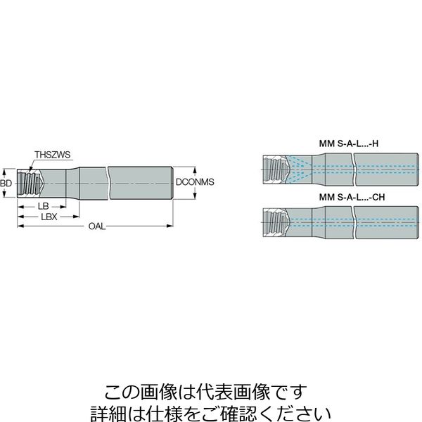 イスカル（ISCAR） ホルダー MMS-A-L110/060C12T08C-CH 1本（直送品