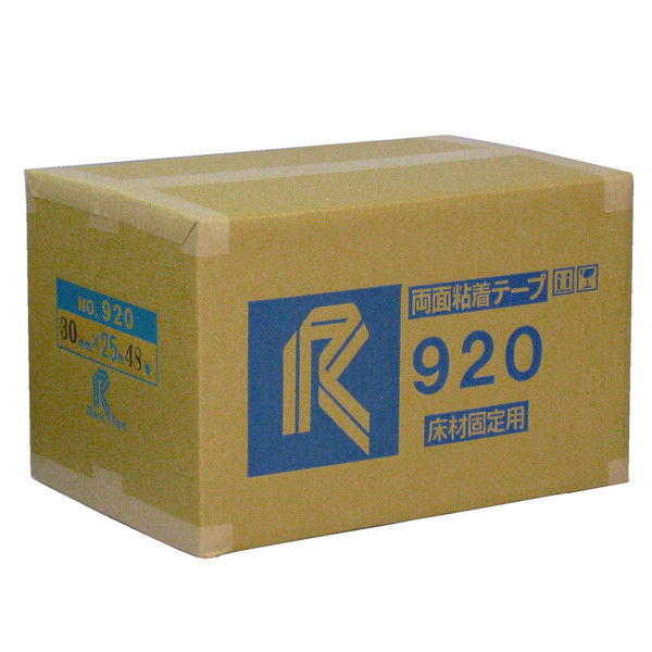 アスクル】リンレイテープ 床材固定用 布両面テープ #920 30x25 1箱 