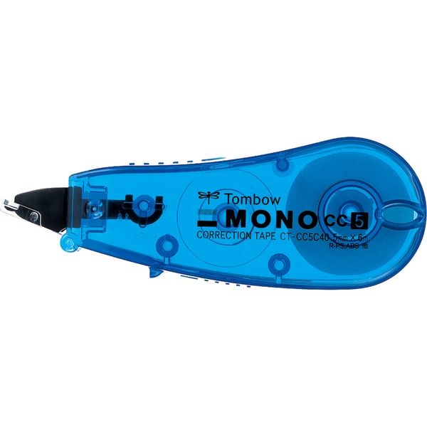 最安値｜トンボ鉛筆 モノ 修正テープ 使いきりタイプ CC5C 5mm×6m 青 CT-CC5C40 5個 MONO [4402]の価格比較