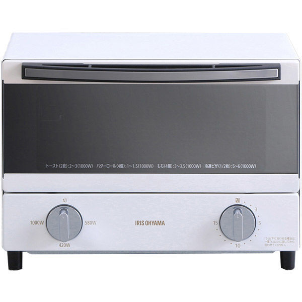 アイリスオーヤマ スチームオーブントースター 2枚焼き SOT-011-W（572889）（直送品）