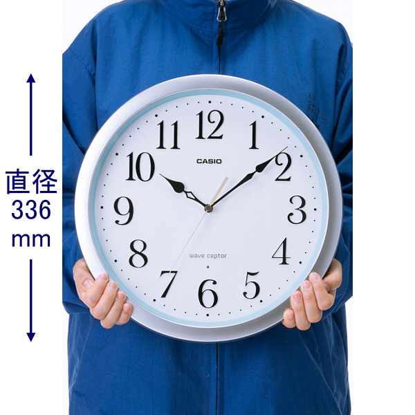 アスクル】CASIO（カシオ）掛け時計 [電波 ステップ 秒針停止機能 