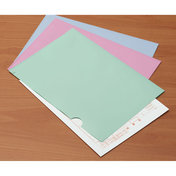 LOHACO - アスクル カラークリアーホルダー A4 10枚 不透明タイプ ピンク ファイル