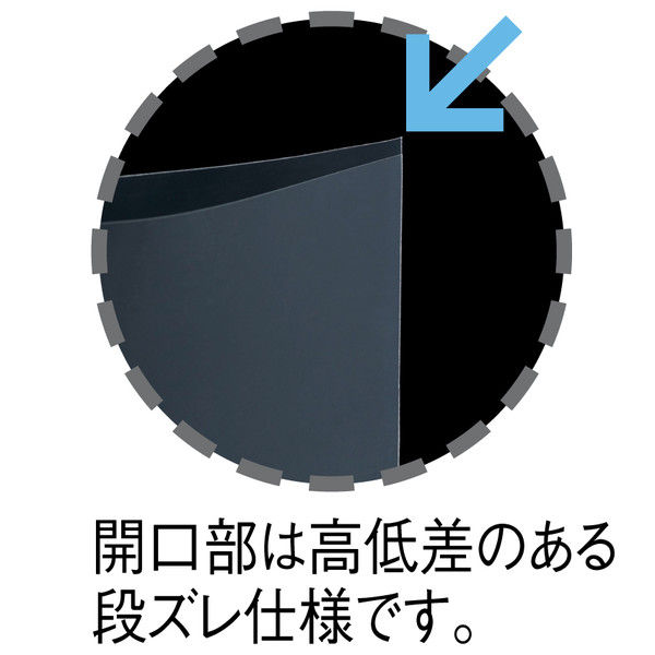 アスクル】日本紙通商 段ズレOPP袋（テープ・フタなし） A4 透明袋 1 