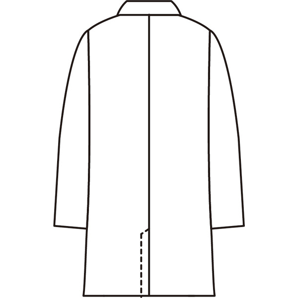 住商モンブラン ドクターコート（メンズ・長袖） 医療白衣 診察衣 白 シングル L 71-681（直送品）