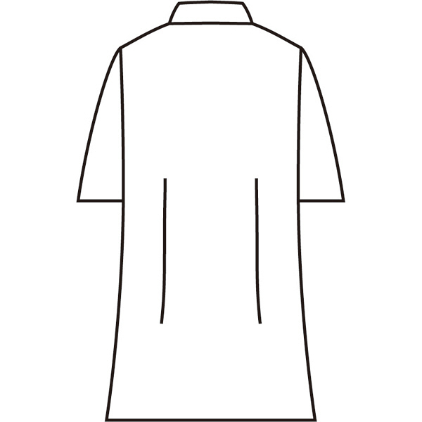 住商モンブラン ケーシー（レディス・半袖） ナースジャケット 医務衣 医療白衣 サックスブルー（水色） L 72-356（直送品）