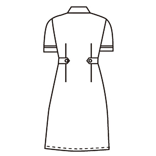 アスクル】 KAZEN ワンピース半袖 （ナースワンピース） 医療白衣 サックスブルー（水色） 4L 939-11（直送品） 通販 -  ASKUL（公式）