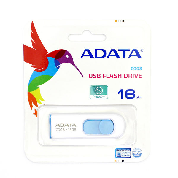 ADATA スライド式USBメモリー C008 16GB AC008-16G-RWE 1個