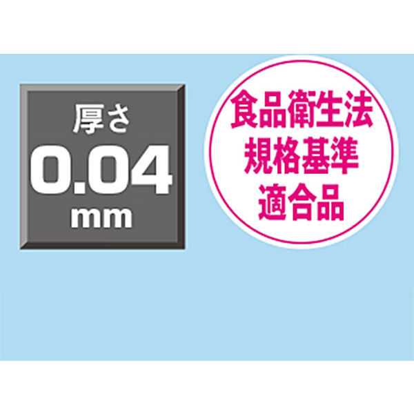 ポリ規格袋（ポリ袋） LDPE・透明 0.04mm厚 15号 300mm×450mm 1袋（100