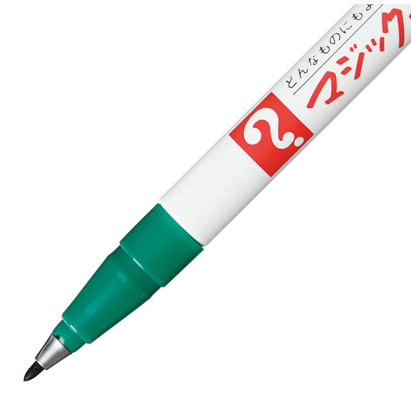アスクル】 油性ペン マジックインキNo.700 極細 緑 寺西化学工業 M700 