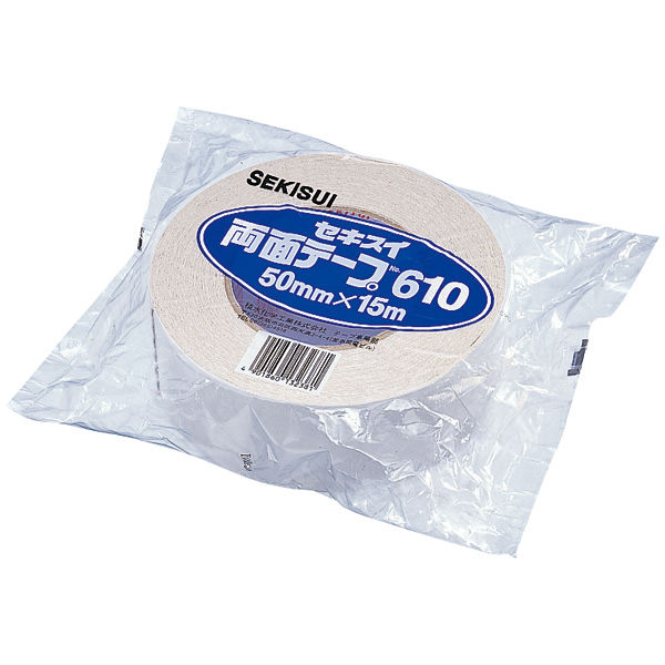 厚手布両面テープ No.610 W610X01 幅50mm×長さ15m 積水化学工業 1
