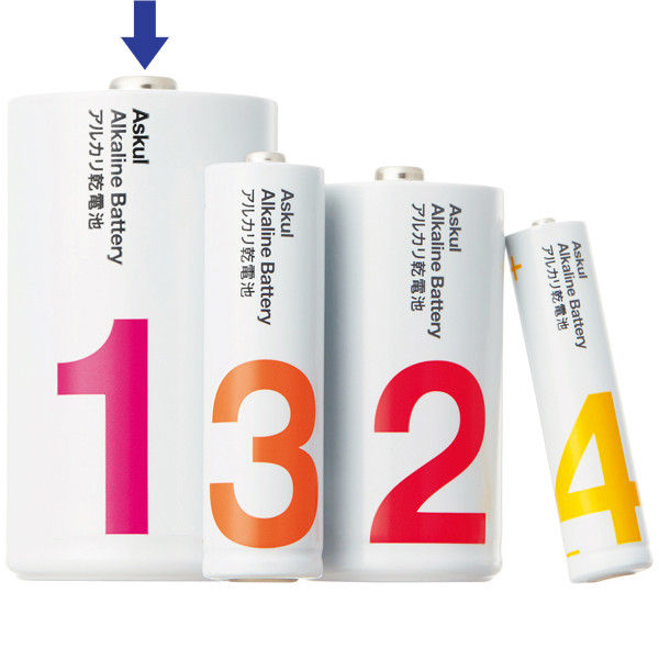 アスクル】アスクル アルカリ乾電池 単1形 1箱（10本） オリジナル 通販 ASKUL（公式）