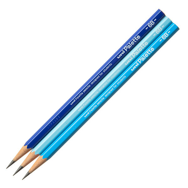 素敵でユニークな 三菱鉛筆 かきかた鉛筆 ユニパレット 6b ブラック 1ダース k56176b