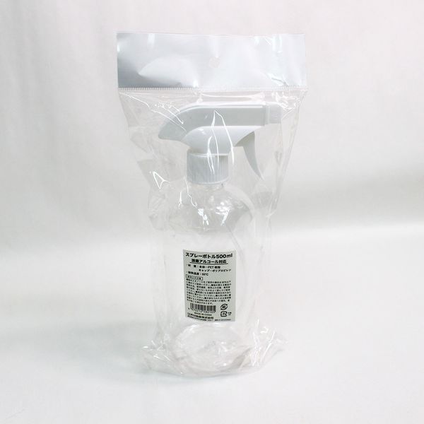 江戸川物産 トリガー式スプレーボトル 500ml 透明 582105 1セット（3本）（直送品）