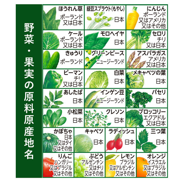 アスクル】 伊藤園 充実野菜 緑の野菜ミックス エコボトル 740g 1箱（15本入）【野菜ジュース】 通販 - ASKUL（公式）
