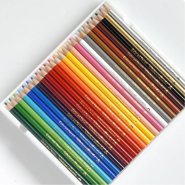 LOHACO - 三菱鉛筆 色鉛筆850 24色 黄色 K85024C.2 1個（24色各1本入）（直送品）