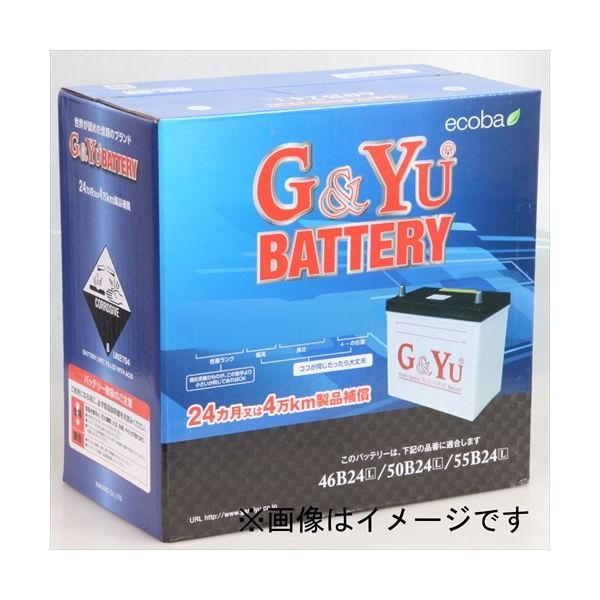 G&Yu 国産車バッテリー ecoba 60B24L（直送品）