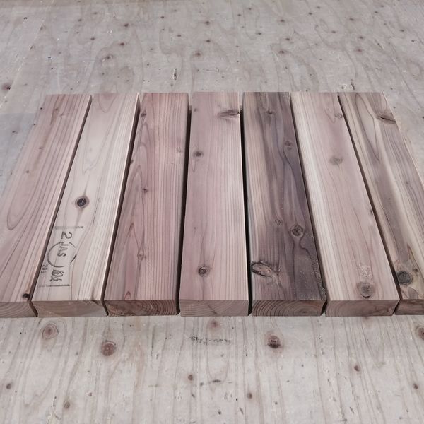 大日本木材防腐 DIY用 杉材38×90 超短尺材7本セット 長さ500前後×厚み