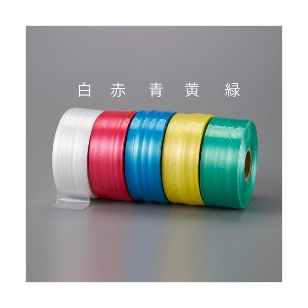 エスコ（esco） 500m PEテープ（非粘着/緑） 1セット（10個） EA628PR
