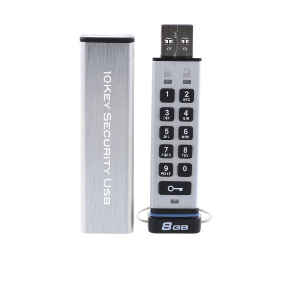 アスクル】セキュリティ USBメモリ 8GB USB3.0 10Key付 ハードウェア暗号化 ストラップホール付 HUD-PUTK308GA1  エレコム 1個（直送品） 通販 ASKUL（公式）