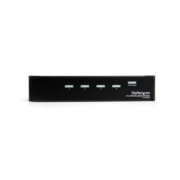 StarTech.com 4出力対応HDMIスプリッター分配器 ステレオオーディオ対応 ST124HDMI2（直送品）