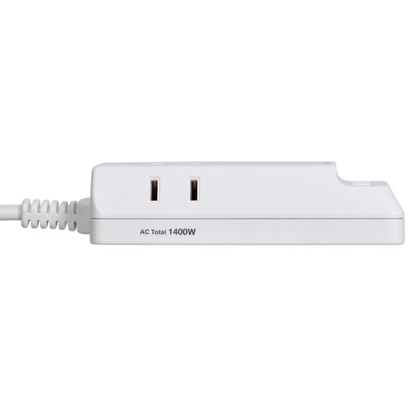 エルパ（ELPA） 雷ガード USB付き 電源タップ 0.5m スイングプラグ スマホ2台同時充電可能 WL-2205SU 通販 