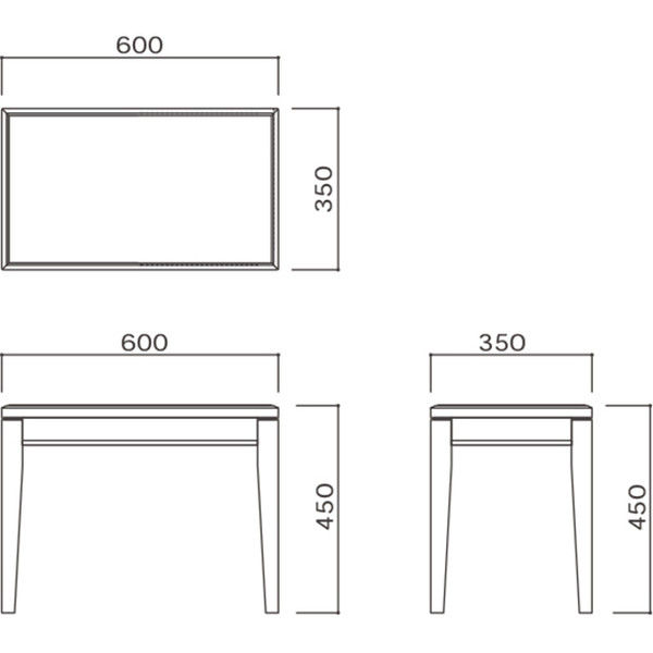 水上 オモイオ フェアリーテーブル35 授乳室用テーブル BR-ST35 幅350×奥行600×高さ450mm1台（直送品）