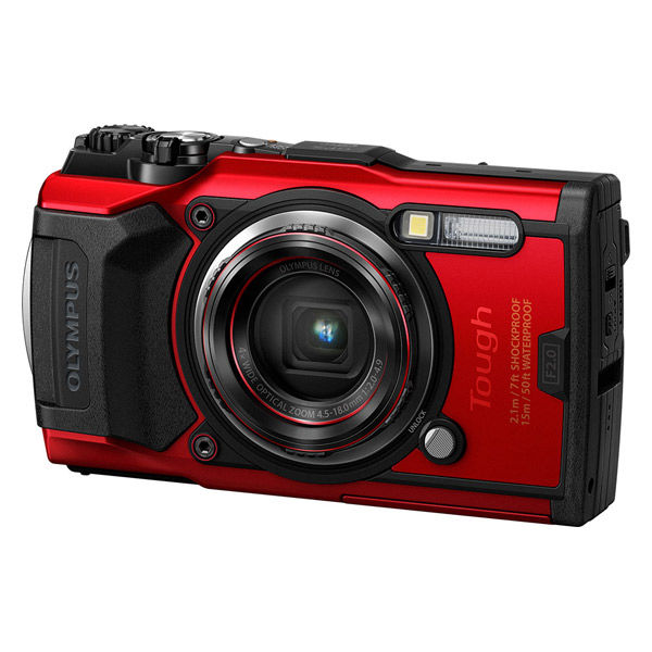 カメラ デジタルカメラ オリンパス デジカメ TG-6 RED レッド Tough 1200万画素 光学4倍 防塵6級 防水8級 耐衝撃 GPS Wi-Fi対応
