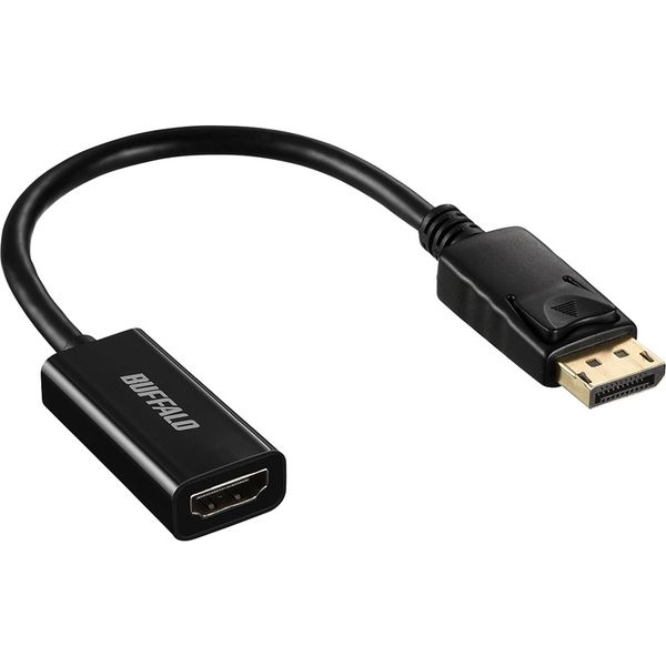 アスクル】バッファロー DisplayPort-HDMI変換アダプタ ブラック