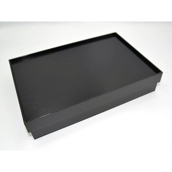 パックスタイル 黒漆 貼箱 260-180 六ツ仕切 1ケース40枚(10枚×4袋