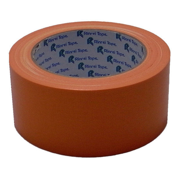 リンレイテープ カラー布粘着テープNO.384 50mmX25m オレンジ RT384