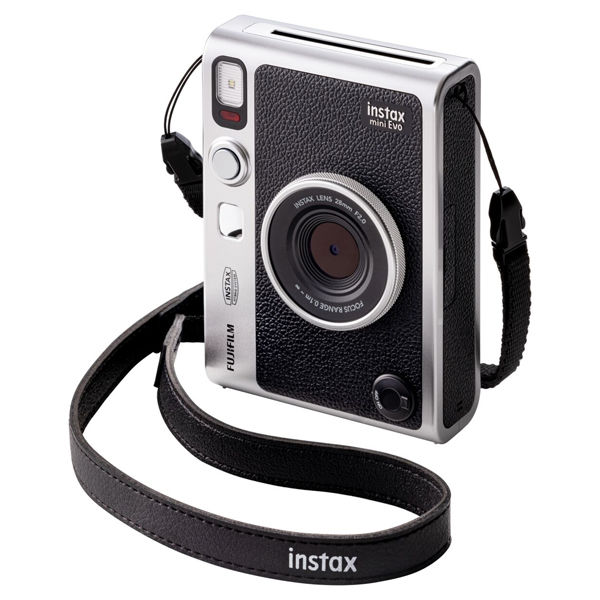 富士フイルム ハイブリッドインスタントカメラ チェキ instax mini Evo INS BLACK 1台 アスクル