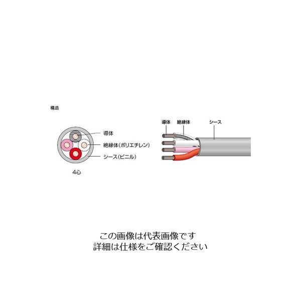 伸興電線 インターホンケーブル IEV 0.65X 4C（200M） 1巻（直送品