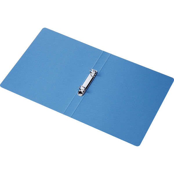 アスクル　紙製リングファイル　A4タテ　丸型2穴　背幅27mm　ブルー　青　10冊 シブイロ SIBUIRO オリジナル