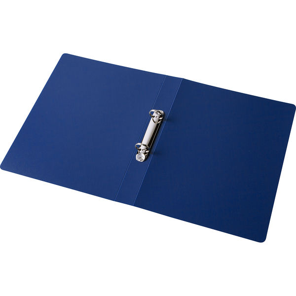アスクル リングファイル PP製表紙 A4タテ 丸型2穴 背幅36mm ブルー 青 