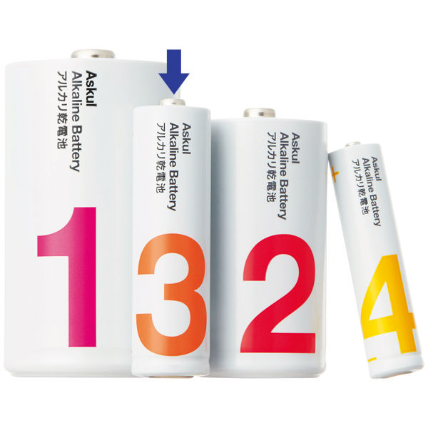 アスクル】 アスクル アルカリ乾電池 単3形 1箱（40本：４本×１０パック） オリジナル 通販 - ASKUL（公式）